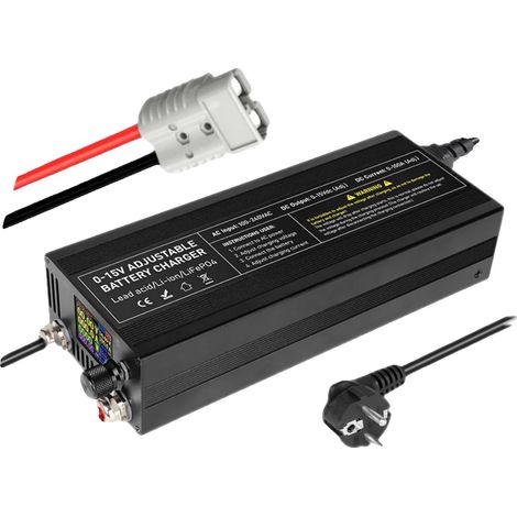 Chargeur de batterie lithium, courant réglable, compatibilité polyvalente, XCL100A-A (1/2)