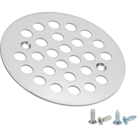 Shower Grille Drain Set 4-1/4" Shower Grid Silver (1/5)