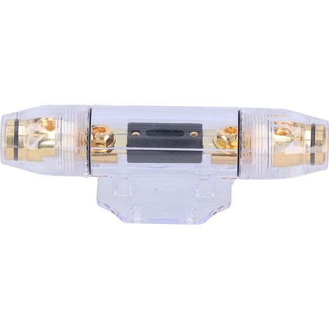 100A AGU Inline-Sicherungshalter mit vergoldeten Ein-/Ausgängen für Auto-/Yacht-Audiosysteme (1/5)
