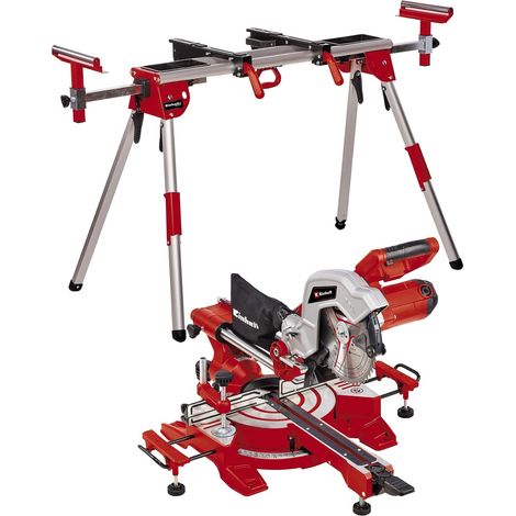Einhell TC-SM 216 Sliding Crosscut Mitre Saw 216mm Corded Laser Line + Leg Stand (1/5)