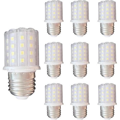Paquet de 10 Ampoules de maïs LED E27, Ampoule de maïs compacte de 5 W équivalente à Une Ampoule à Incandescence de 100 W à 120 W, Blanc Froid 6 000 K, 1 000 LM, Ampoules de maïs à économie (1/5)