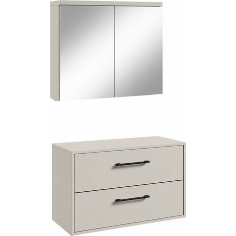 Badplaats Waschtischunterschrank Florence 80 x 46 cm - Cashmere (1/4)