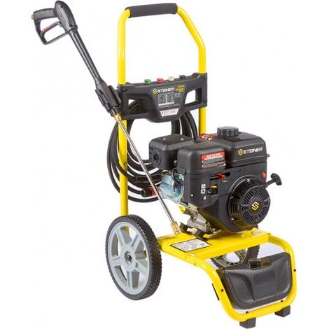 Steiner – Nettoyeur haute pression thermique 207cc 250 Bar – Débit max 10 L/min – Pompe auto-amorçante – Flexible 8 m renforcé