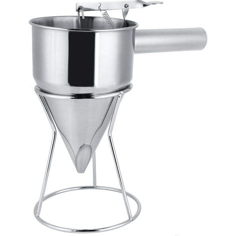 Entonnoir cône acier inoxydable – cadre mesure balle pieuvre – cuisine hôtel pâtisserie jus fruits