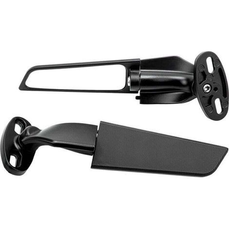 2 Stück verstellbare, drehbare Seitenspiegel, modifizierte Motorradspiegelflügel aus Metall mit abnehmbarem Bolzen, Weitwinkel-Motorradspiegel für Ninja 250, Suzuki, ZX10R (1/5)