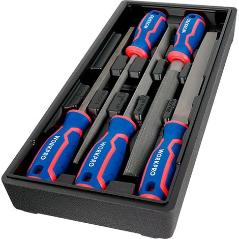 Limas 200 mm, acero t12, juego 5 piezas, serie modular