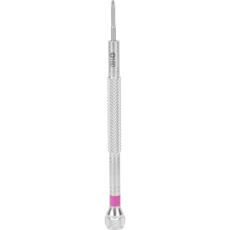 Tournevis de montre en acier inoxydable cruciforme multifonction 1,6 mm/0,063 po pour réparation de lunettes de montre (1/5)