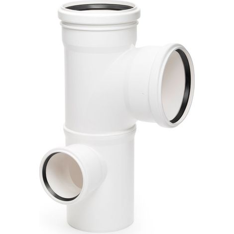 RAUPIANO PLUS Stufenabzweig links DN 90/90/50, 87 Grad