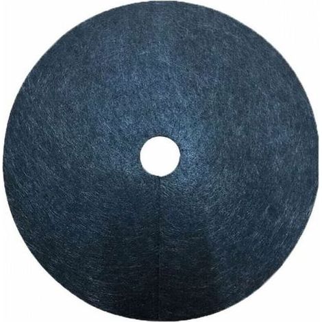 Lot de 10 tapis de paillage non tisss pour arbres - Protection contre les mauvaises herbes - Toile de paillage pour jardin PZCC (1/4)