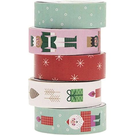 Lot de 5 rubans adhésifs de Noël (1/4)