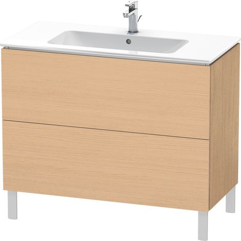 Duravit L-Cube bâti-support pour lavabo à poser, 2 tiroirs, (1/3)