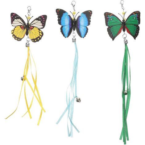 Set mit 3 interaktiven Katzenangelspitzen, Nachfüllpackungen, Ersatzteilen für Katzenspielzeug – 20,00 x 7,00 x 1,00 cm (1/2)