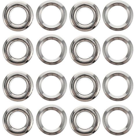 100 œillets pour rideaux, accessoires pour rideaux et tissus-0.7x0.7x0.4cm-Silver