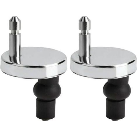 2 soportes universales para asiento de inodoro, Bisagras para asiento de inodoro, Soportes para tapa de inodoro, Fijación para asiento de inodoro (1/5)