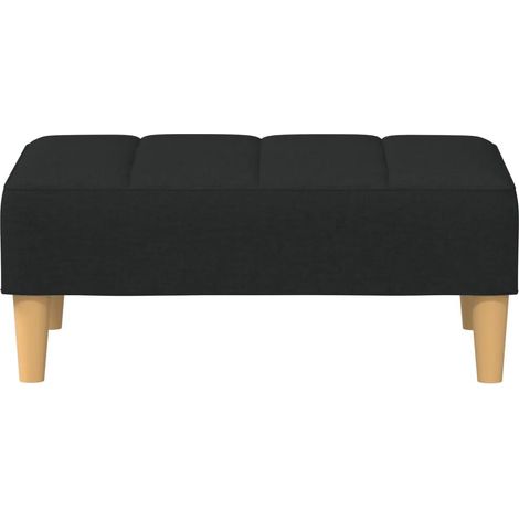 vidaXL Fußstütze schwarz 77x55x31 cm aus bequemem Stoff