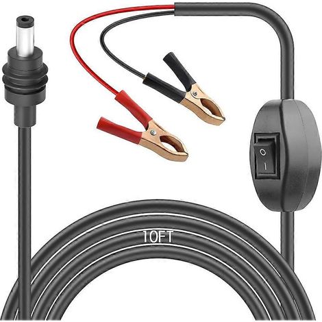Adaptateur 12 V pour connexion directe à la batterie pinces crocodiles pour câble d'alimentation CC 12 V-48 V pour accessoires Starlink Mini (1/5)