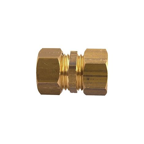 Raccord laiton biconique double femelle femelle - 3/8" - 12 mm - DUMONT (1/2)