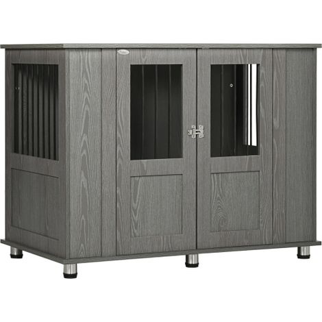 Gabbie per cani da interno, gabbie per animali domestici, cucce per cani con serratura, porte magnetiche, con finestre, gabbie per cani di grandi dimensioni, grigie, consegna a domicilio. (1/5)