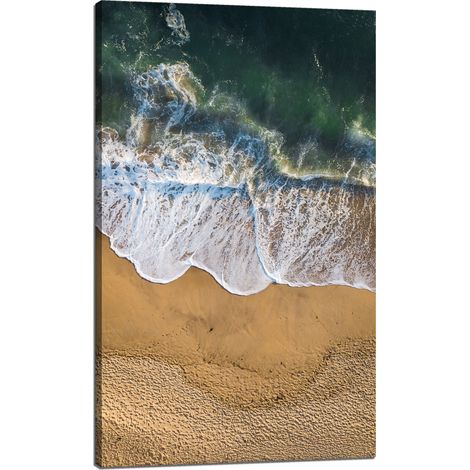 Leinwanddruck „Naturwelle am Ufer“, 60 x 100 cm