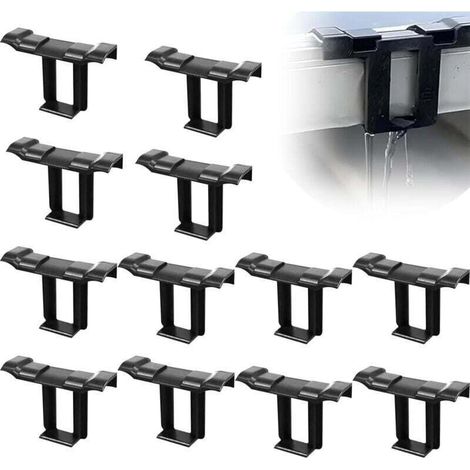 Clips de Drainage pour Panneau Solaire Clip de Vidange de Boues pour Panneau Photovoltaïque Clips de Nettoyage de Module PV pour Dévacuation de L'eau 35mm 12 Pièces (1/4)