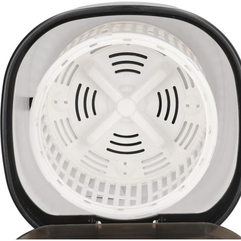 Mini machine à laver portable 4,5 L, petite machine à laver à turbine avec tambour centrifuge, idéale pour les voyages, les appartements et les camping-cars. Alimentation 100-240 V, blanc, prise europ (1/5)