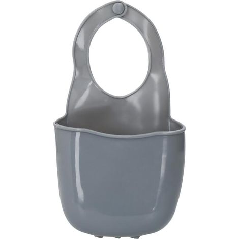 KitchenCraft – Organizador de Fregadero, Silicona, Gris, 4 x 10 x 19,5 cm