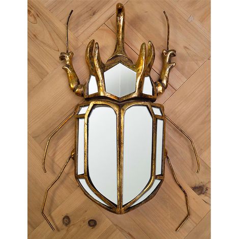 Miroir scarabée mural 37x6x25cm (1/2)