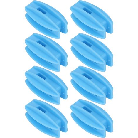 100 pezzi di isolatori per pali angolari di recinzione elettrica in ABS resistenti alle intemperie per filo di acciaio (blu) (1/5)