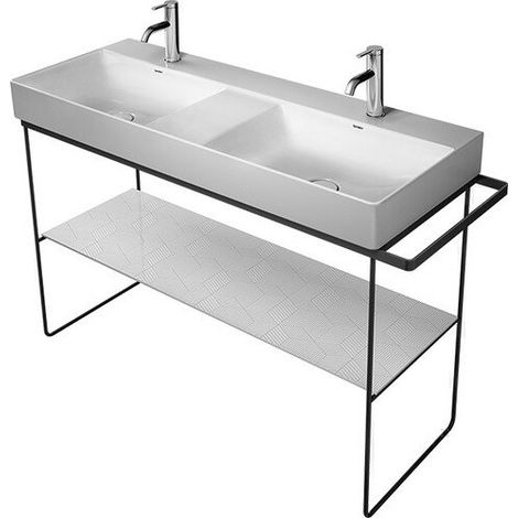 Console métallique BS DuraSquare 235312 1265x451mm.HV + 50mm.HH l./r..chromé