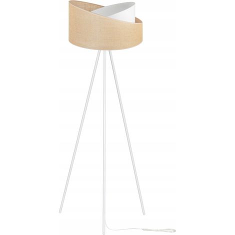 LAMPADA DA TERRA TREPPIEDE PARALUME IN METALLO IUTA 45CM (1/5)