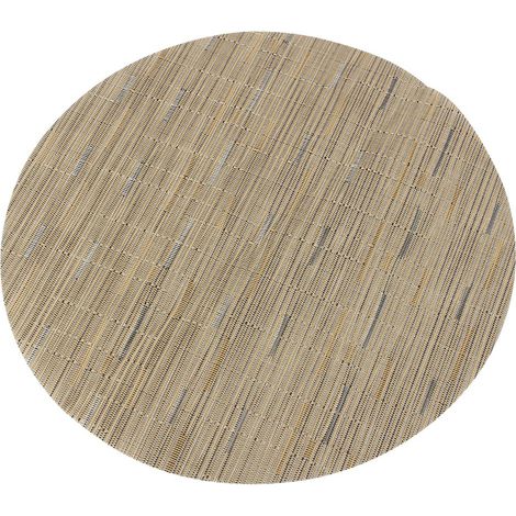Tapis De Table Rond En Pvc - Antidérapant Imperméable Isolant Thermique - Pour Vaisselle Et Bouteilles - Lot De 4