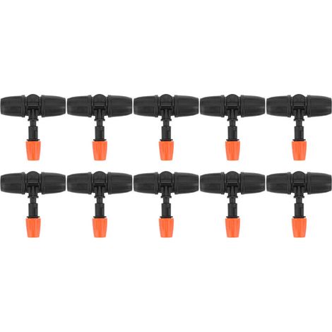 Filiyano-Lot de 10 tuyaux d'arrosage avec buse de pulvérisation réglable pour accessoires d'irrigation de 8/12 pouces (1/5)