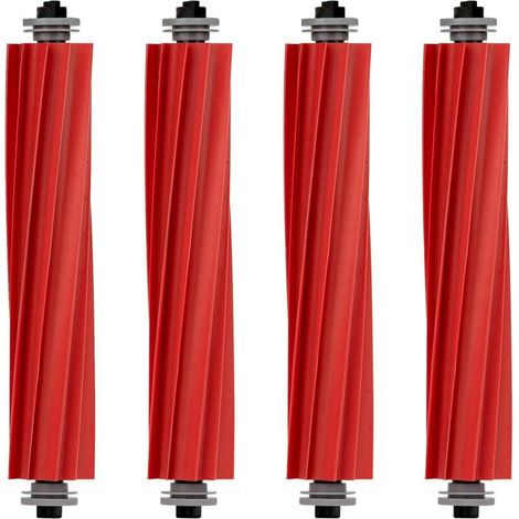 (4pcs) Brosse à rouleau en caoutchouc Brosse principale Pièces de rechange pour Roborock S7 S7+ S7 MaxV S7 MaxV Plus S7 MaxV Ultra Q7 Q7+ Q7 Max Q7 Max+ Q5+ Q5 Kit de pièces de rechange (1/5)