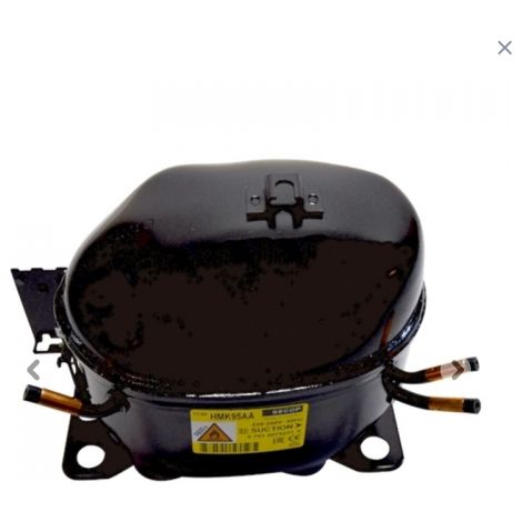 Compresor HMK99AA KAPPA  Refrigerante R600a  Cilindrada 9.60cc  Potencia 1/5 HP (LBP)