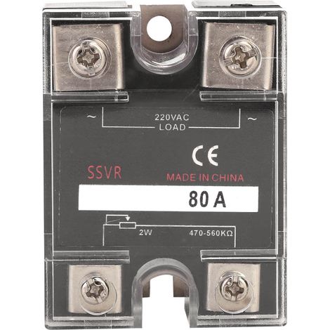 BERM-R 80A Régulateur de Tension Statique Monophasé SSVR 470-560KΩ Charge 220VAC Fournitures Électriques (1/5)