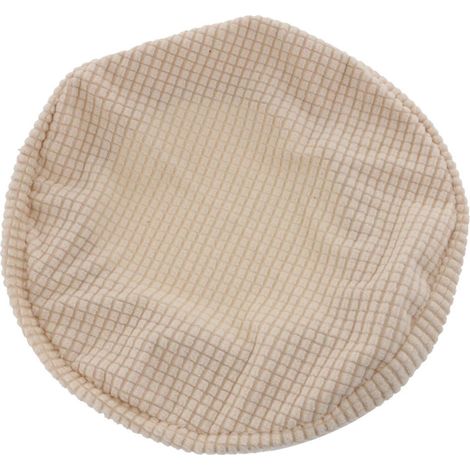 Coussin De Siège De Chaise De Housse De Tabouret De Bar Rond Extensible