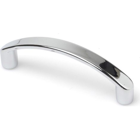 Asa de zamak con acabado cromo brillo, dimensiones:71x8x21mm y entrepuntos:64mm -