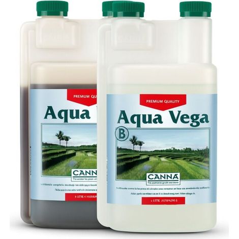Canna Aqua Vega A B 1 Liter Wachstumsdünger Hydrokultur Pflanzendünger (1/5)