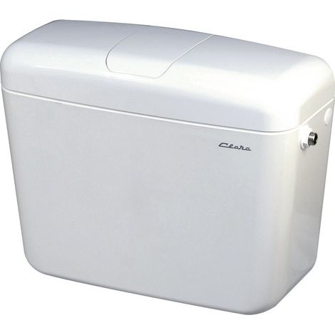 Réservoir de chasse d'eau 9L – Isolation styropor contre condensation – Alimentation latérale – Robinet flotteur silencieux – Clara