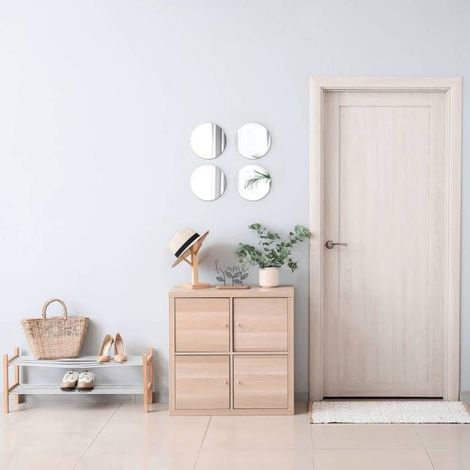 Set De 4 Miroirs Ronds Diametre 20 Cm 2 Mm - Uni - (1/2)