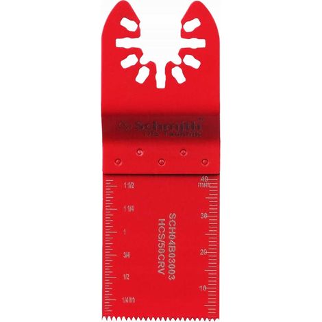 Lame de scie plongeante pour bois 34 x 40 mm 50CRV très large Schmith (1/2)