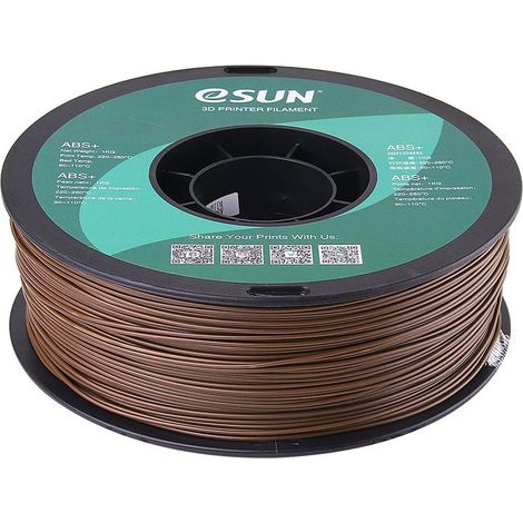 eSUN ABS+ Filament, 1.75mm, 1000g eSUN ABS+ Filament 1.75mm 1000g Brown (1/3)