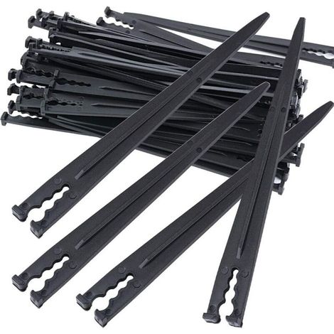 Packung mit 50 Gartenschlauchklemmen für Bewässerungsschläuche – Gartenschlauch-Befestigungshalterungen – Zubehör für 4/7"- oder 3/5"-Schläuche (1/4)