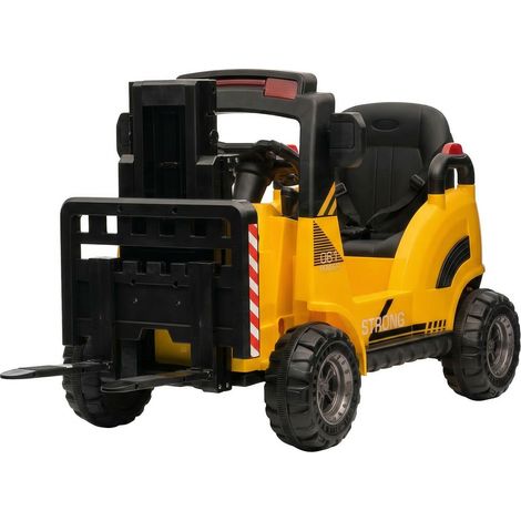Voiture électrique pour enfant 12V avec chariot élévateur, fourche réglable et palette - Double moteur, télécommande parentale, musique USB/MP3, sécurité optimale - Intérieur/extensionérieur - Couleur (1/5)