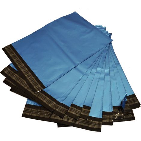 100 x 10x14" (245x345mm) Blue Metallic Strong Plastic Postage Poly Mailing Bags Medium