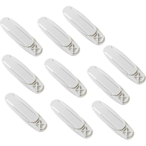 10 pièces Multiprise Support de Cables Auto-Adhésif, Fixateur mural pour bureau Fixateur pour Routeur Wi-Fi, Télécommande et Boîte à Mouchoirs-Fei Yu (1/5)