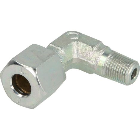 Raccord à visser coudé mâle 1/8'' x 8 mm avec filetage conique