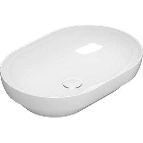Lavabo encastré en céramique 60x41 cm Globo T-EDGE B6O61BI  Blanc - Céramique (1/3)