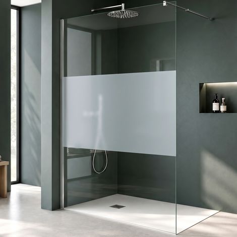 Mai & Mai Duschwand für Dusche Duschabtrennung 110x200cm Walk-In Dusche ESG-Sicherheitsglas 8mm NANO Glas BRAM3 Bremen1MS (1/5)