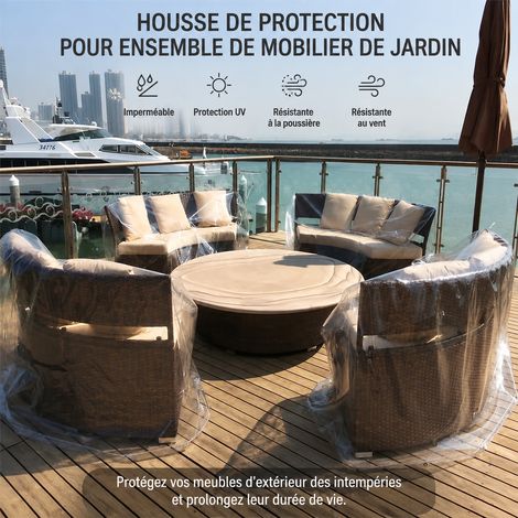 Housse de protection transparente en tissu Oxford pour mobilier et équipement transparent réf 5482 1 kg – Livraison gratuite